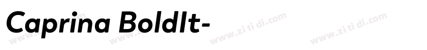 Caprina BoldIt字体转换